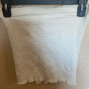 Large white crop top. Brand love tree.